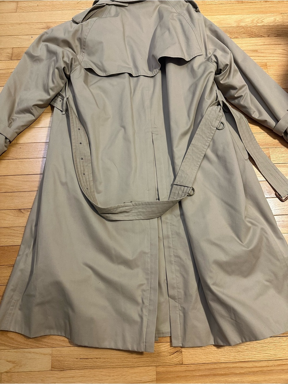 Burberry Rego Men’s Beige Trench Coat with Brown Collar Size 52 Regular - Picture 8 of 13